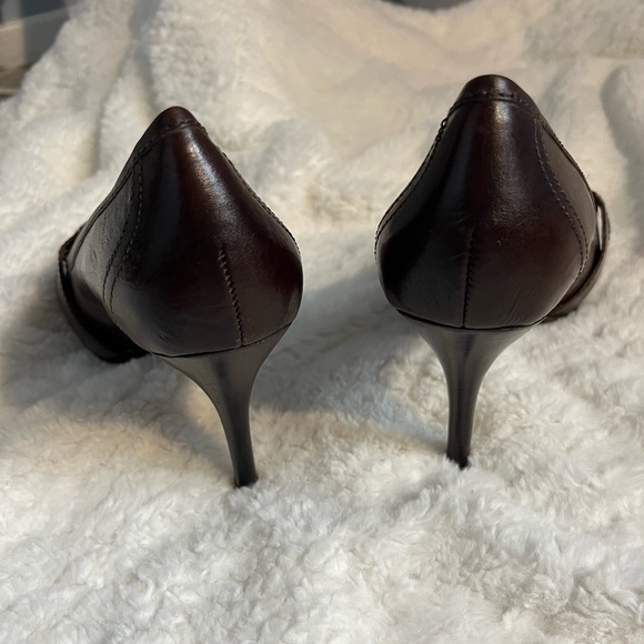 Víctor Alfaro Brown Round Toe Leather Shoes Size 8 - Picture 3 of 9